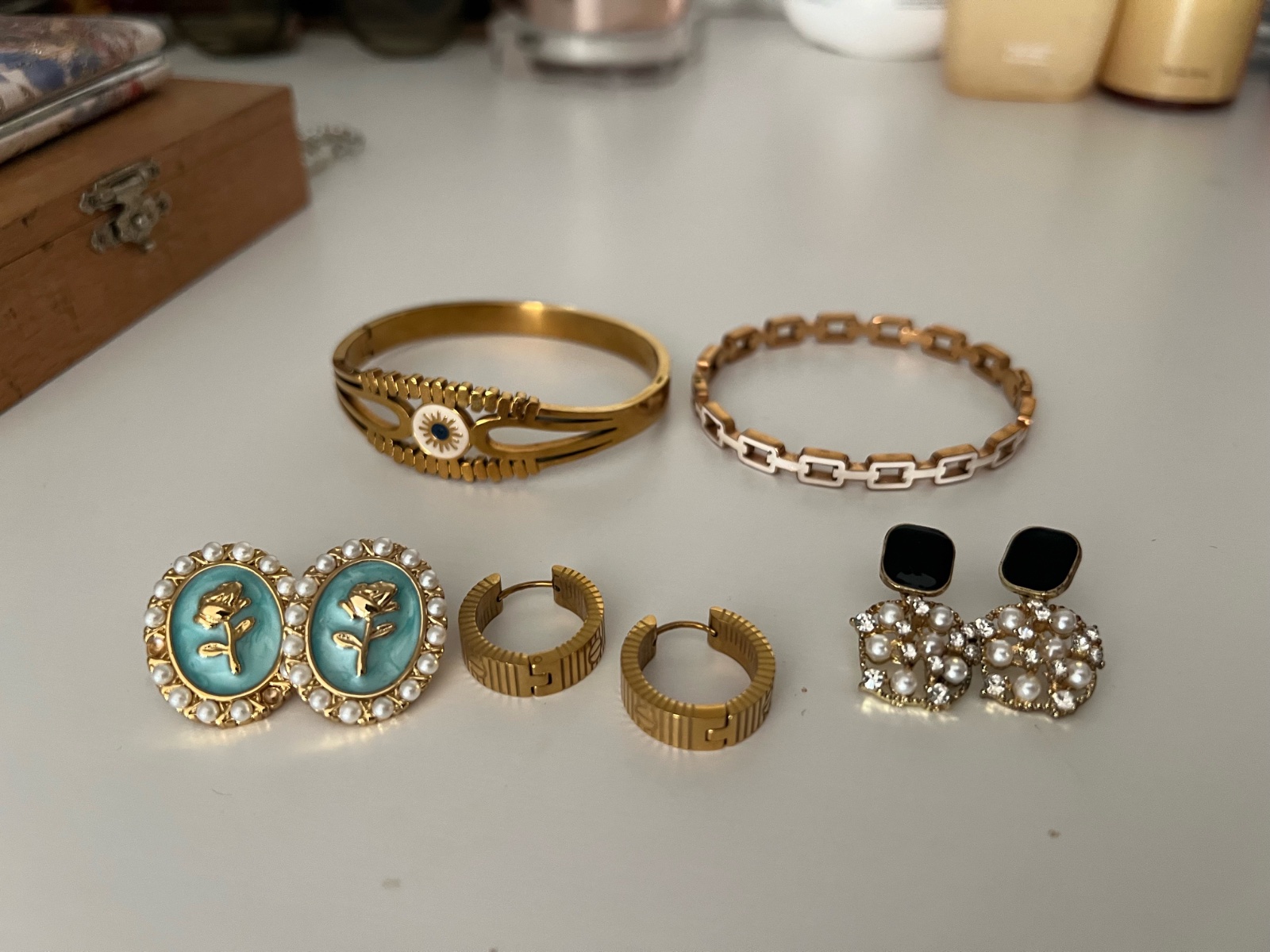 Lot de bijoux en acier inoxydable