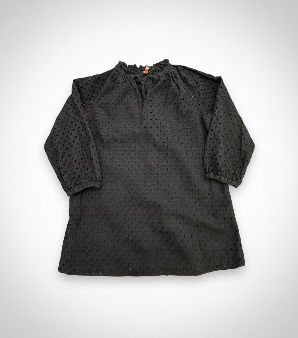Chemise broderie bleu