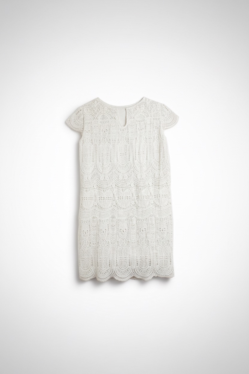 Robe broderie blan