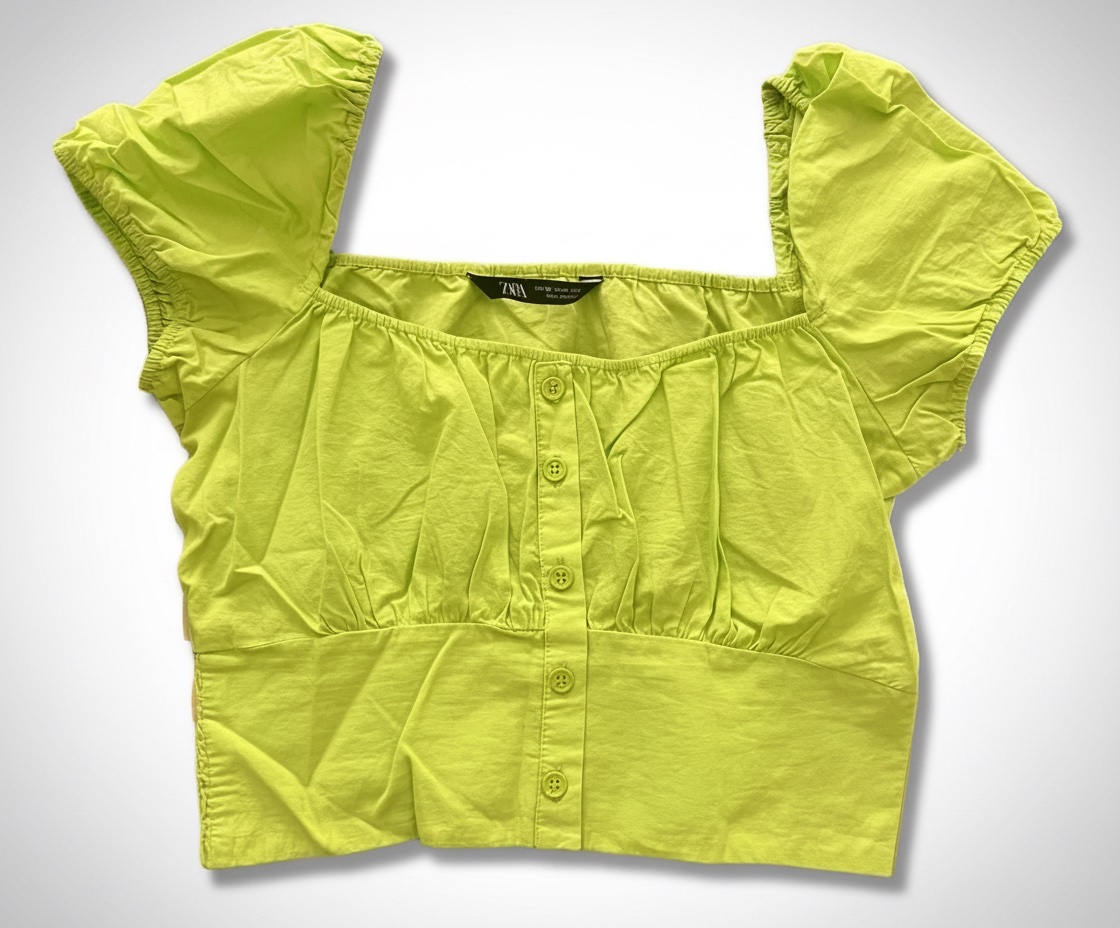 Crop top pistache