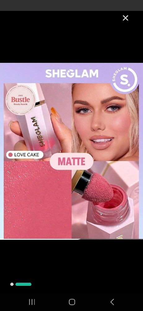 blush sheglame love cake