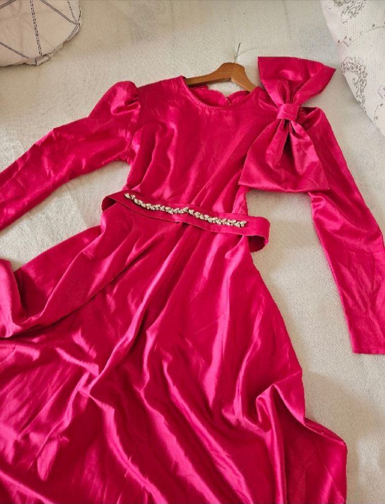 Robe rose fouchia 