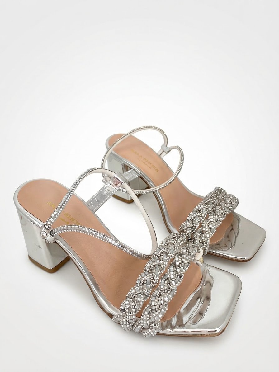 Sandal argent 