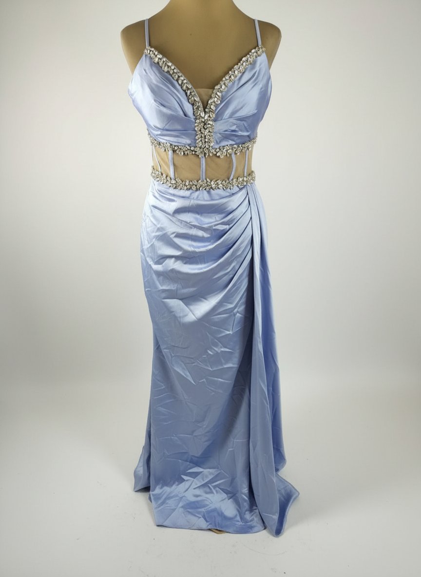 Robe soiré bleu ciel