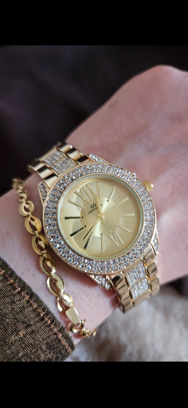Montre doré 