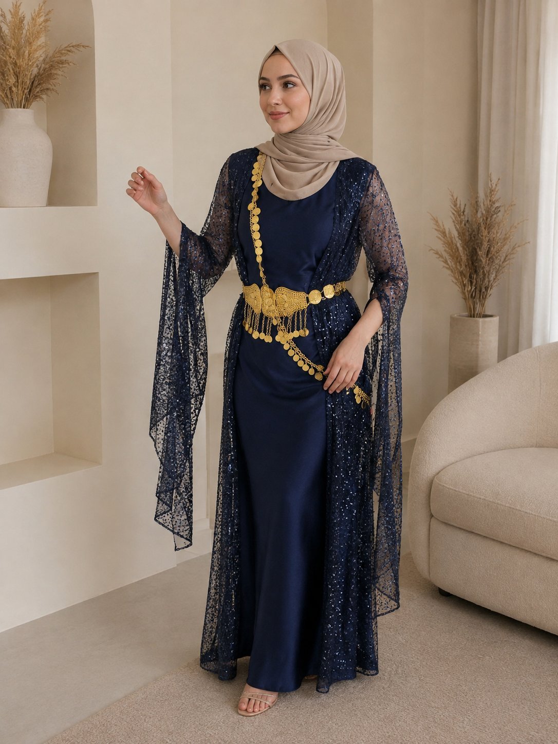لبسة كردية مع اكسسواراتها