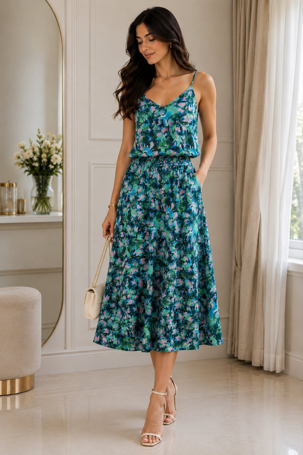 Ensemble satiné