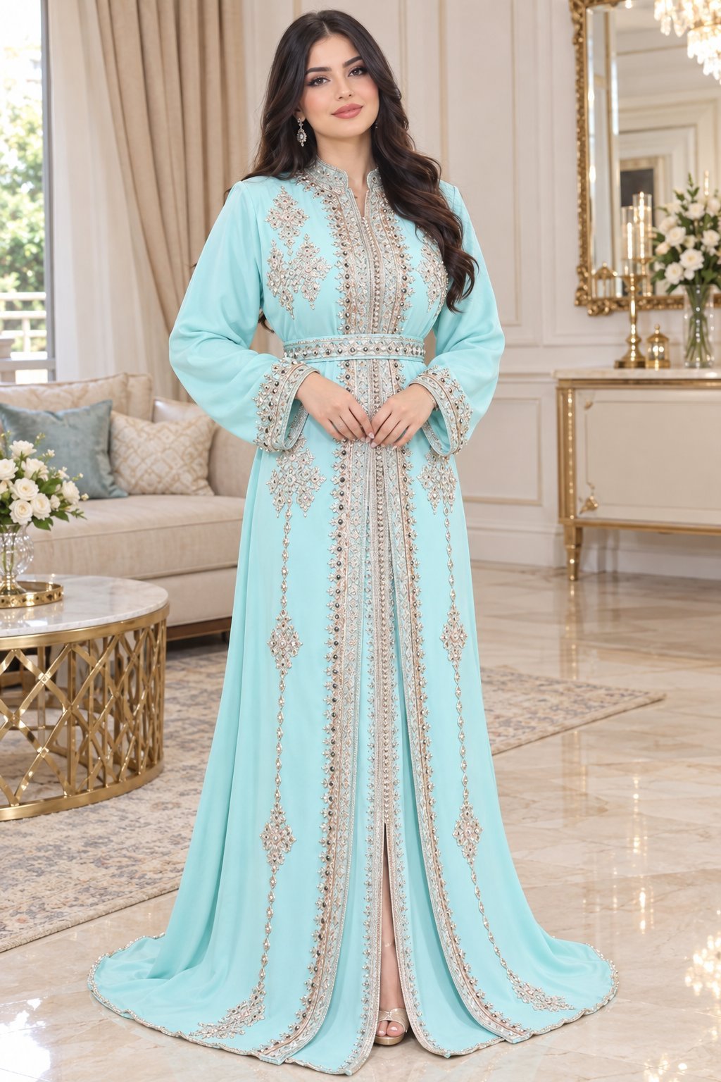 Caftan de la marque la rose dorient