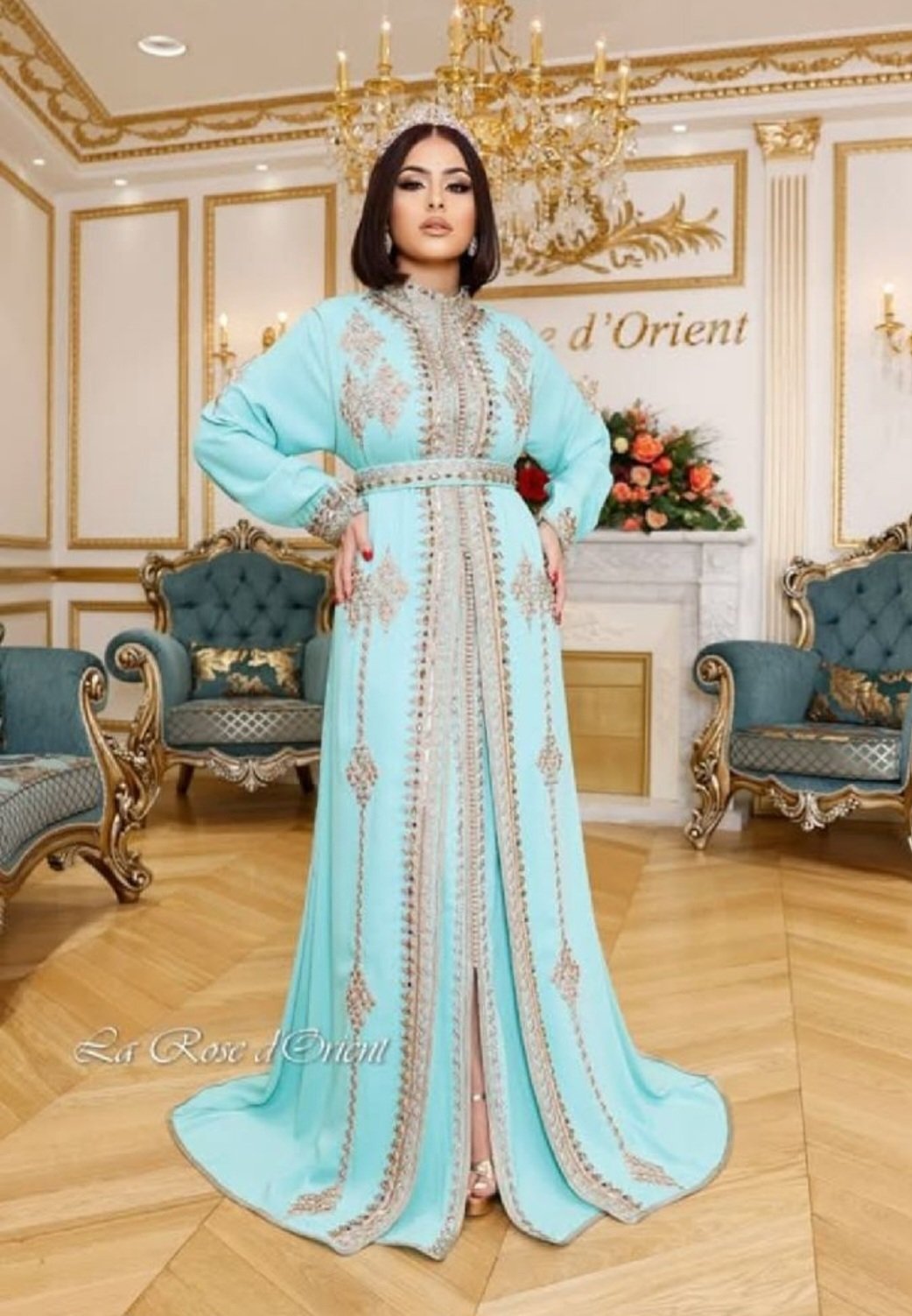 Caftan de la marque la rose dorient