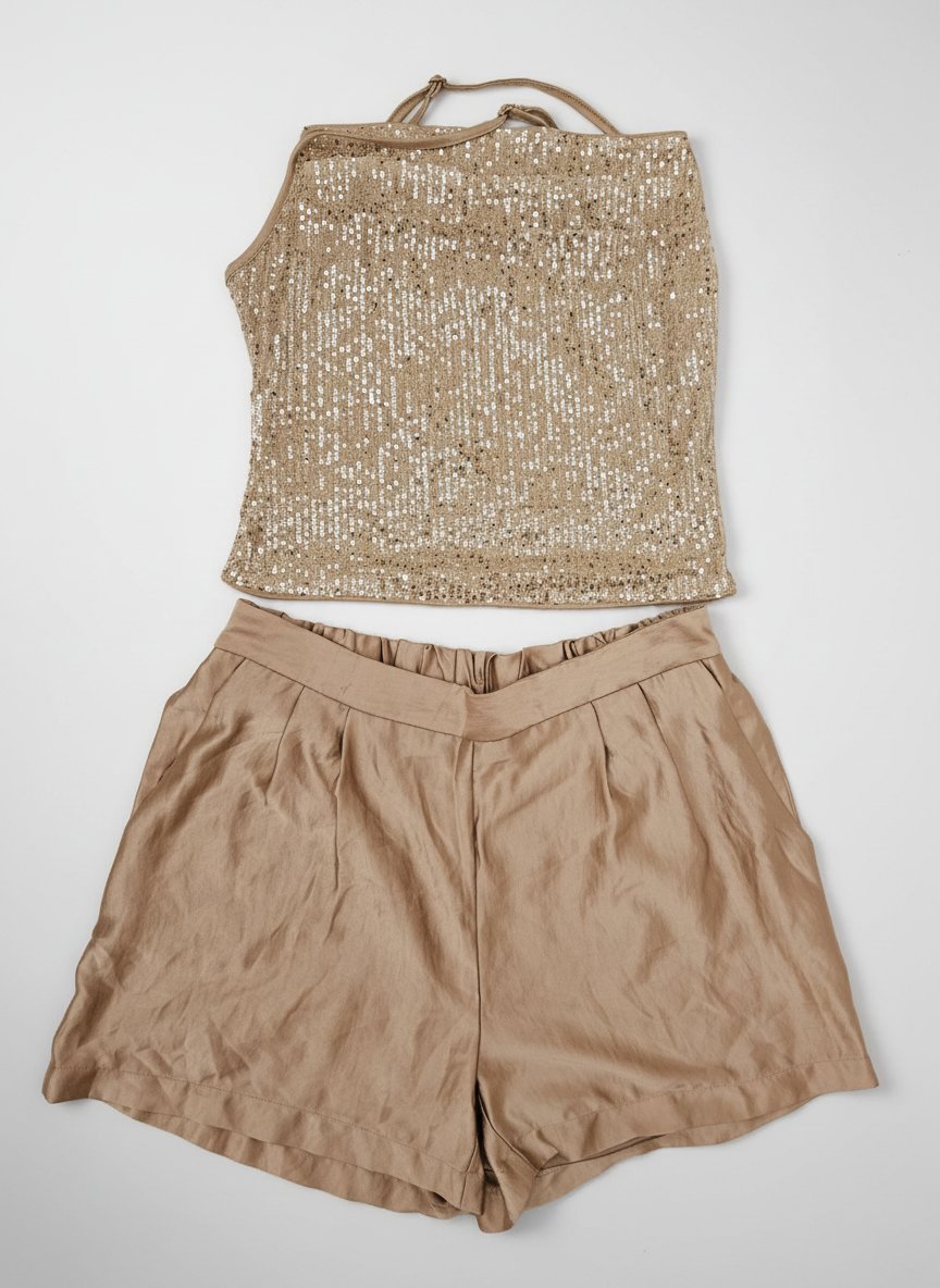Ensemble short +brutelle soiré