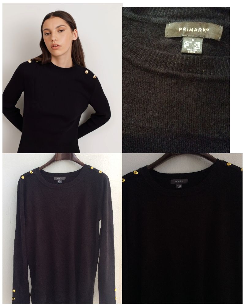 ÉLÉGANT PULL NOIR PRIMARK 
