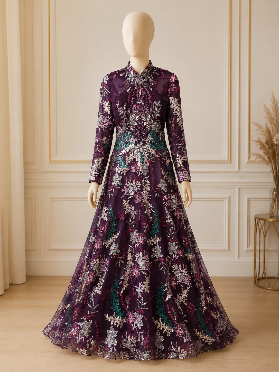 Robe soirée pour femme voilée 