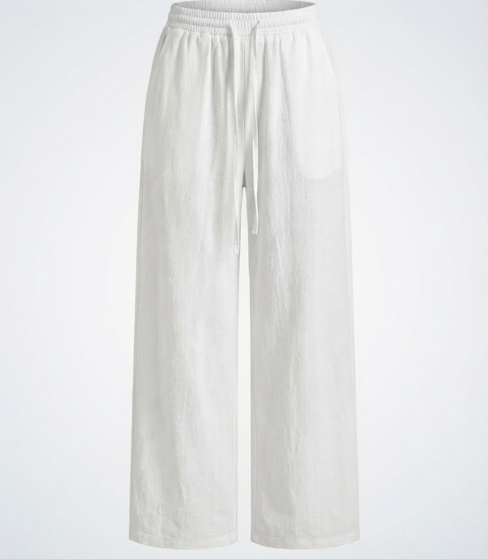 White linen pants 