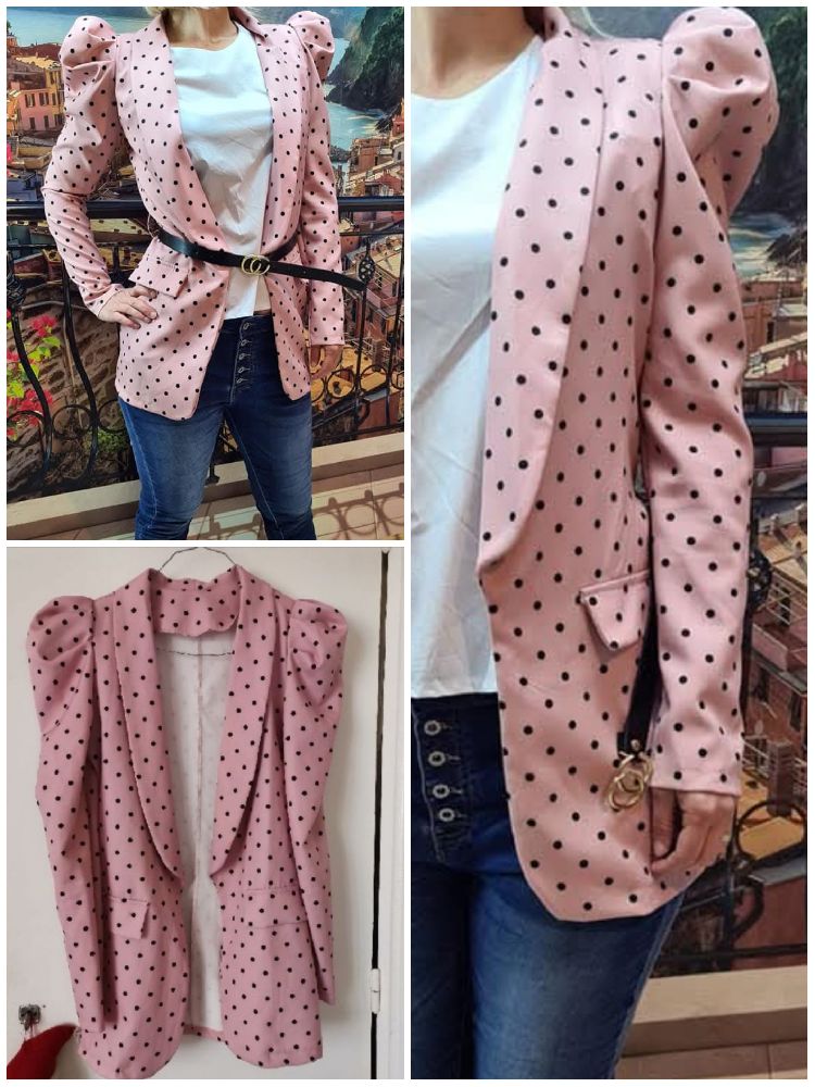 Blazer manches bouffantes 