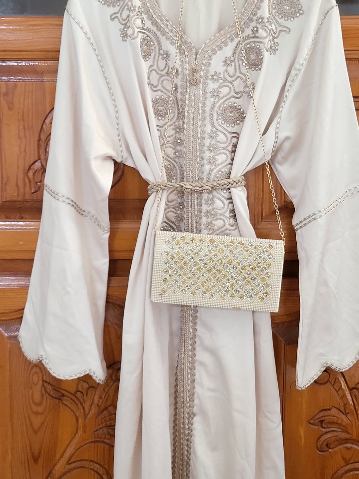 Caftan beige créme