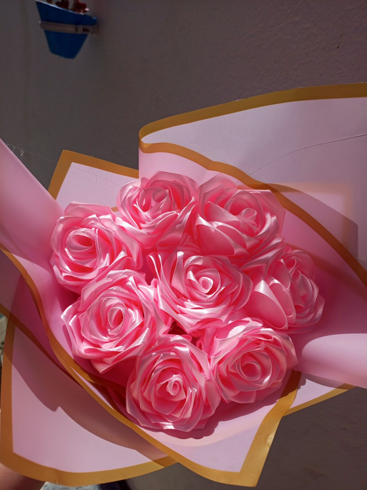 Bouquet de fleur en satin🌹🌹 
