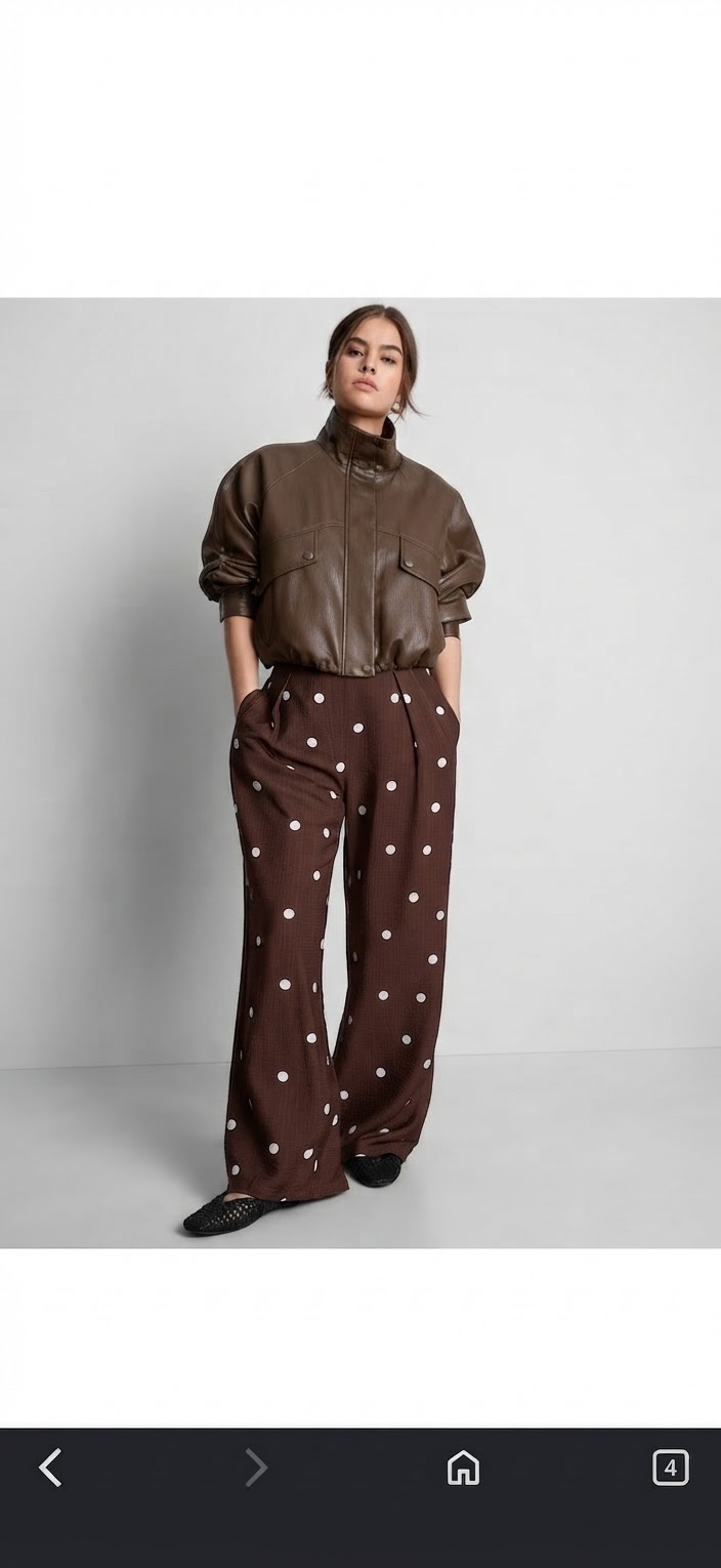 Pantalon pointillé