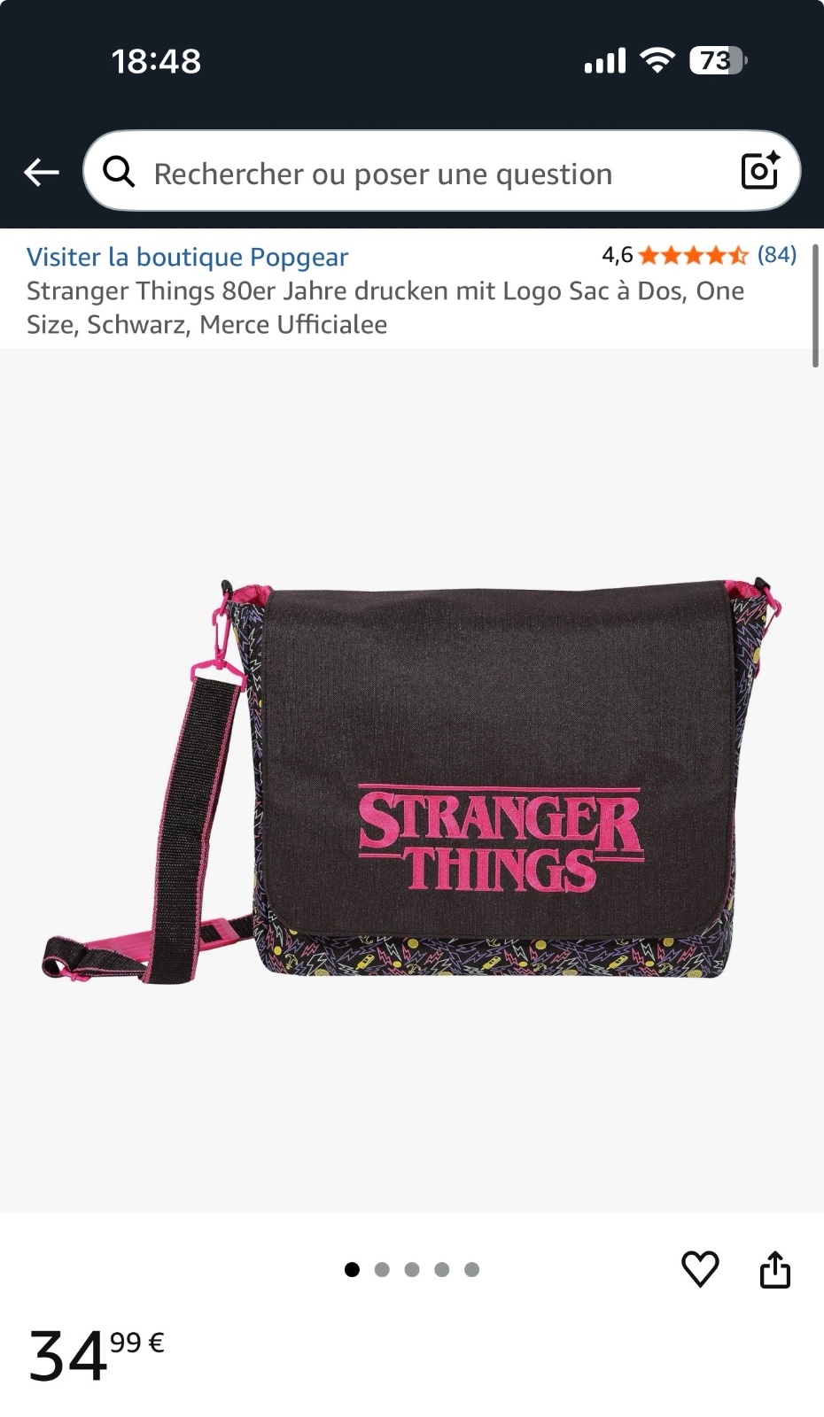 Sac stranger things 