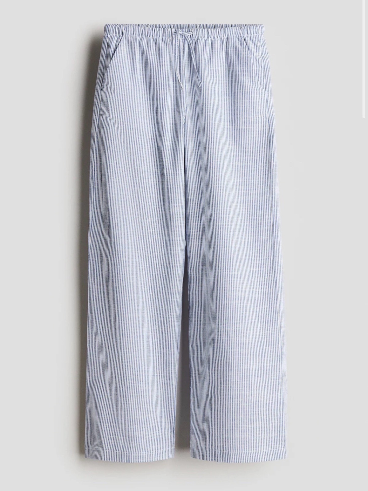 Pantalon enfant, 14 ans, rayé bleu et blanc