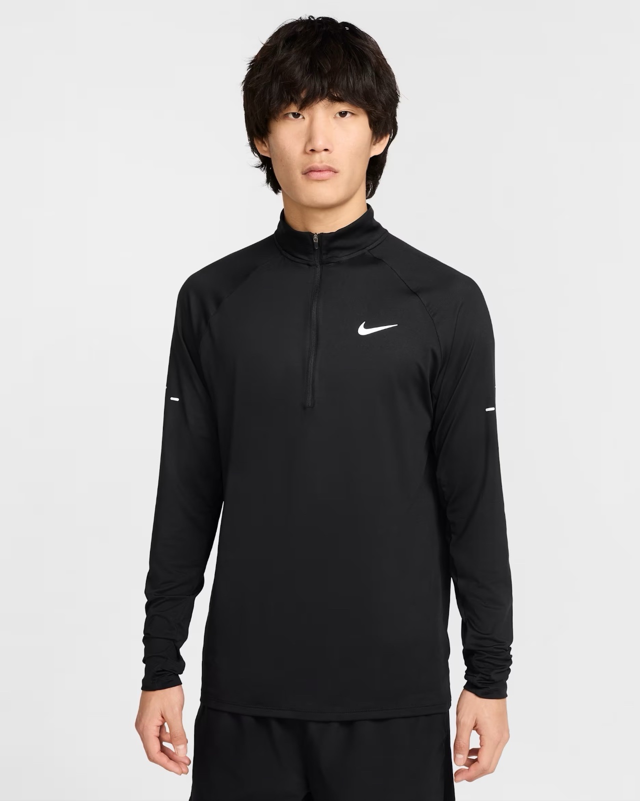 Haut de running noir Nike Dri-FIT Element à demi-zip pour homme