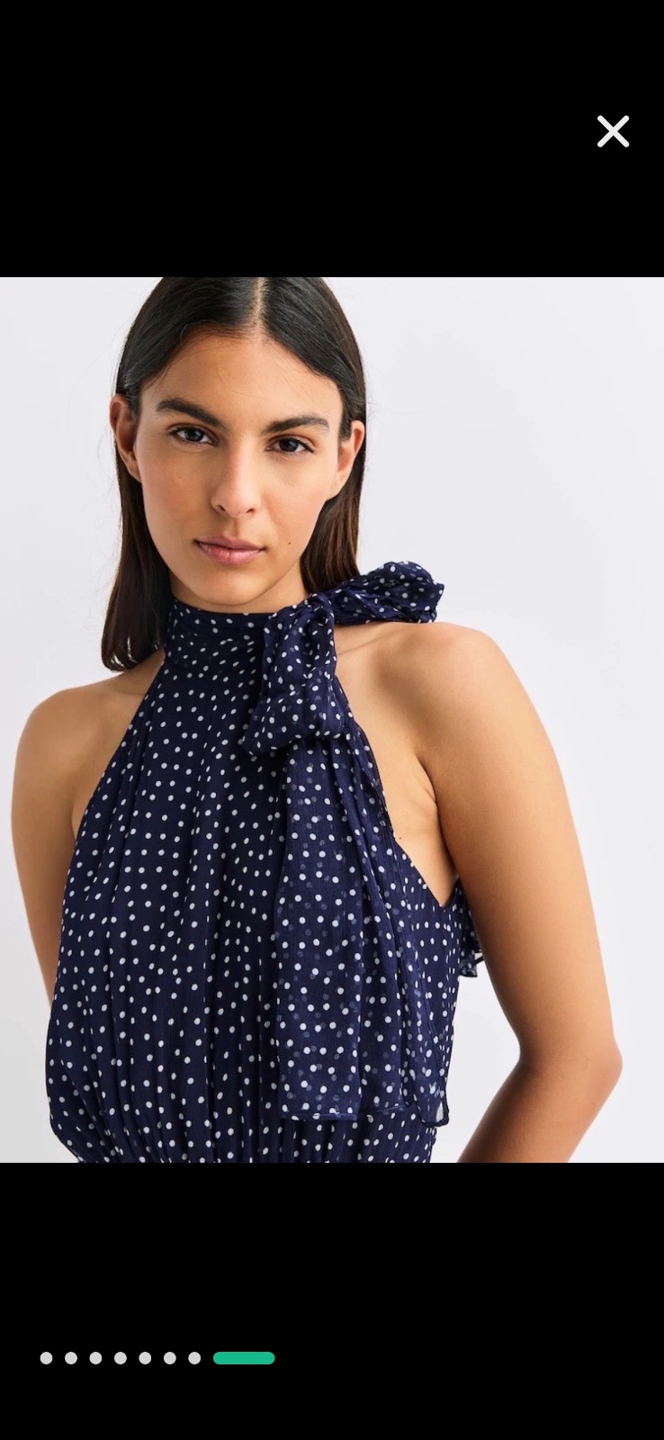 Chemise à pois bleu & blanc neuve