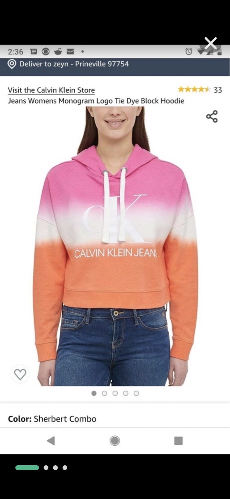 Capuche Calvin Klein Jeans dégradé avec logo monogramme