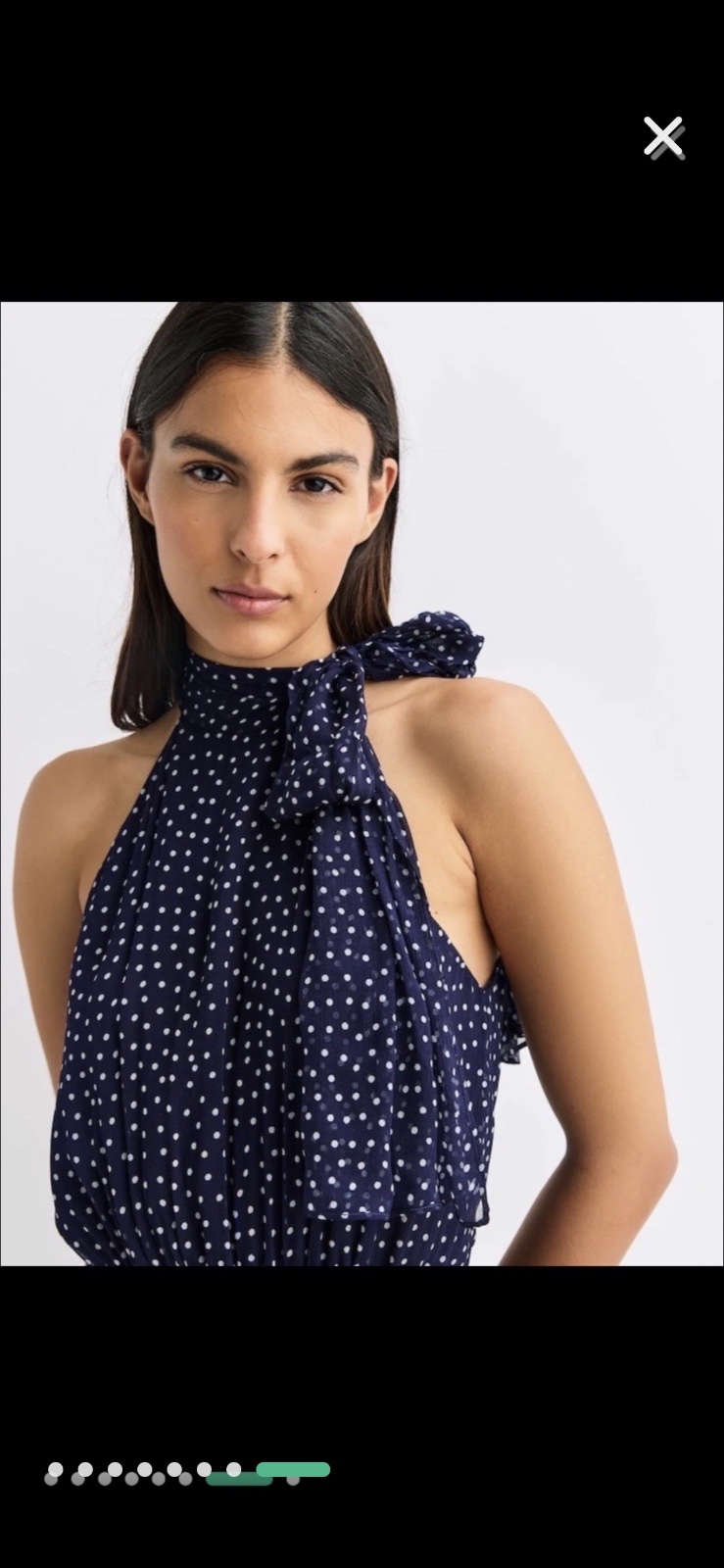 Chemise à pois bleu & blanc neuve