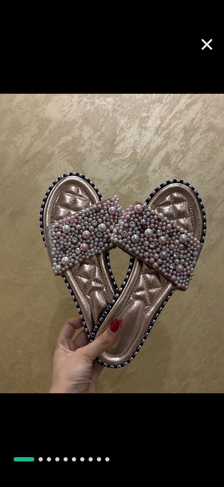 Mules Stud Diamante