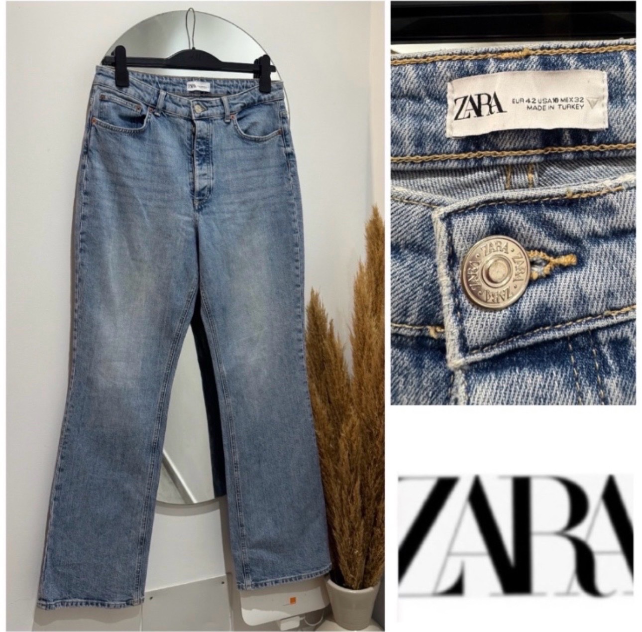 Jeans ZARA taille haute état neuff