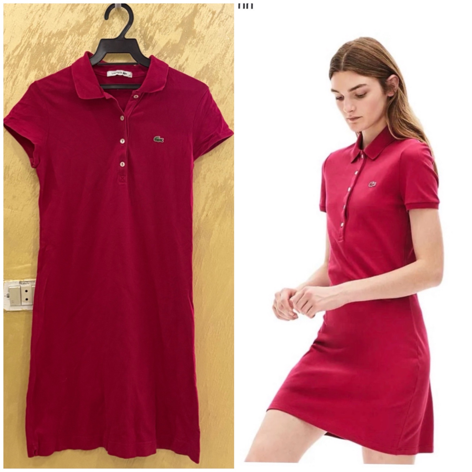 Robe Polo Lacoste en piqué de coton stretch