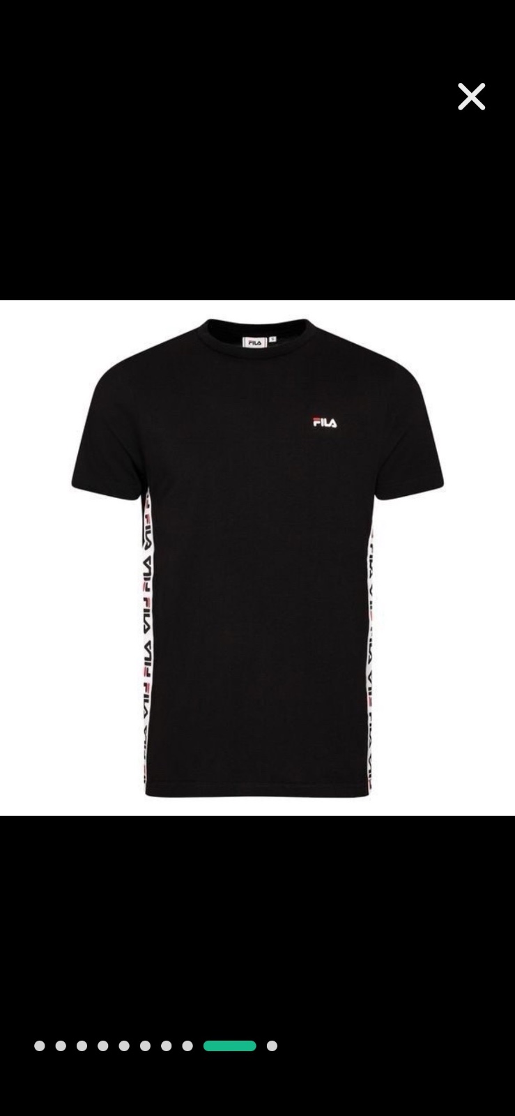 T-shirt noir de la marque FILA