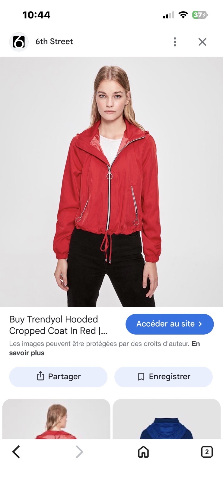 Veste rouge de la marque Streetwear Society 