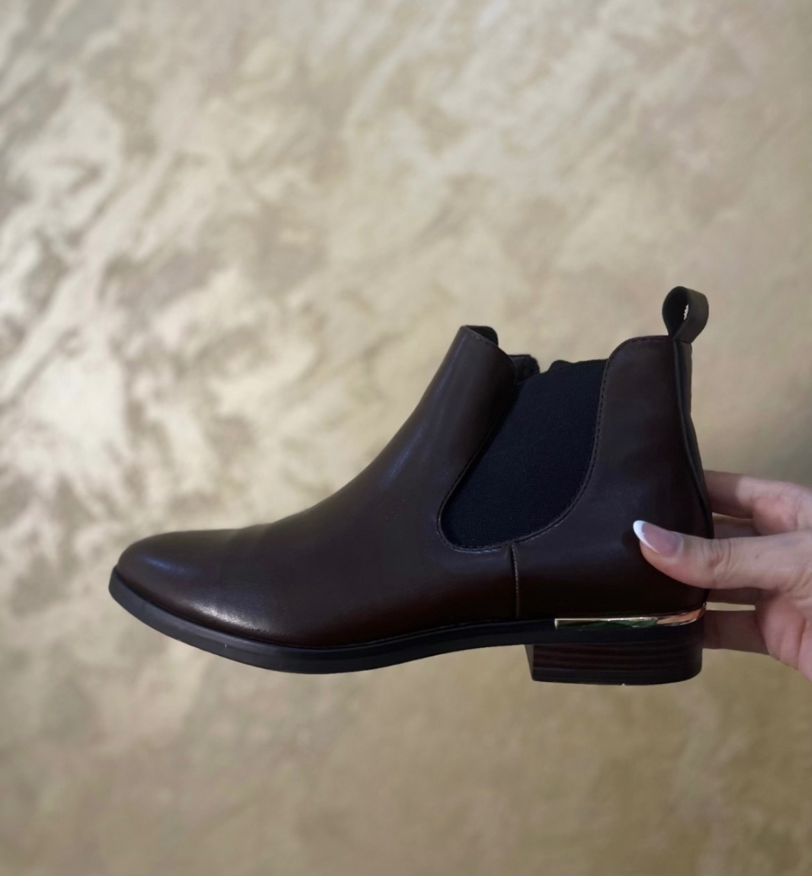 Bottines Graceland en cuir marron