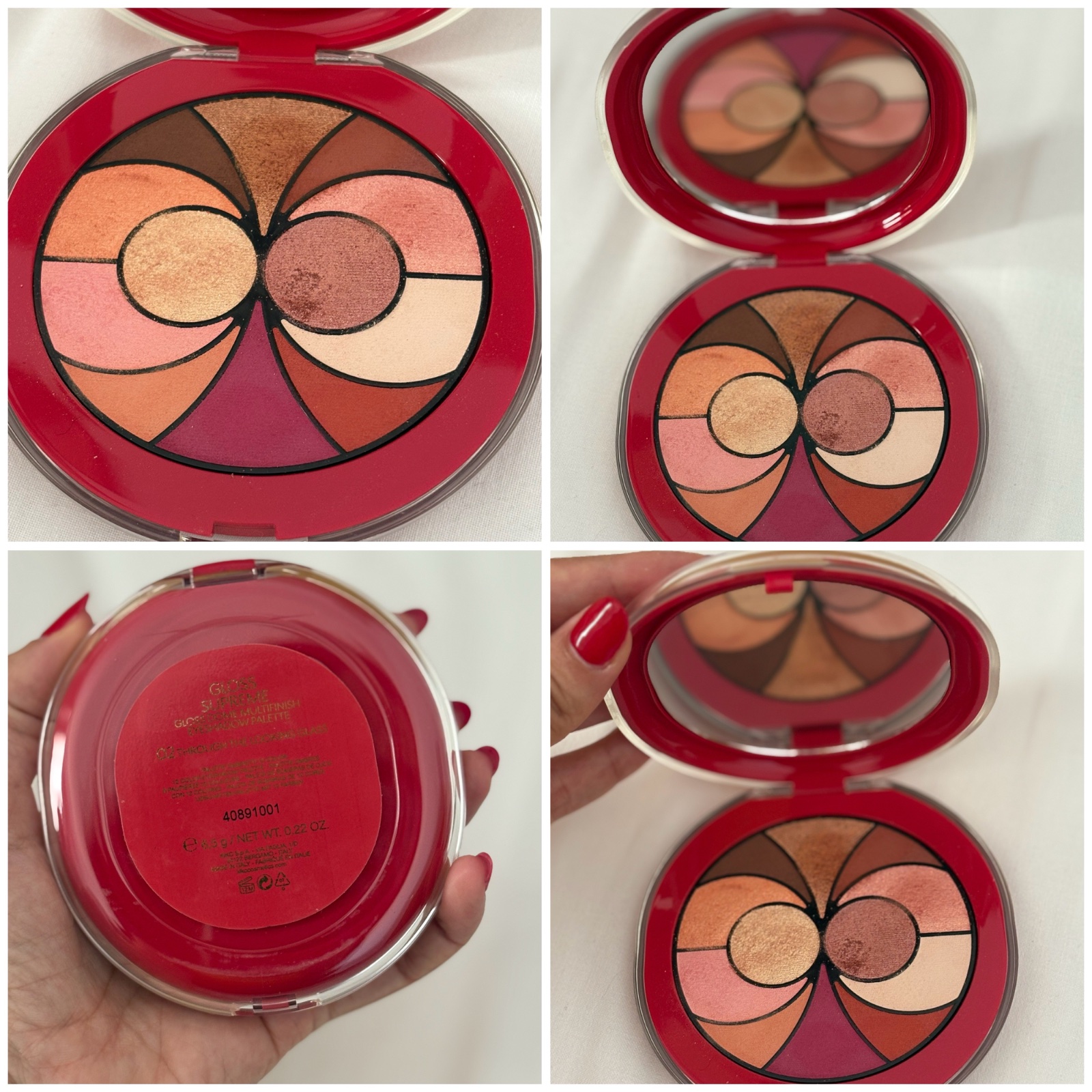 Palette d'ombres à paupières KIKO Milano Gloss Supreme Gloss Dome Multifinish Eyeshadow Palette