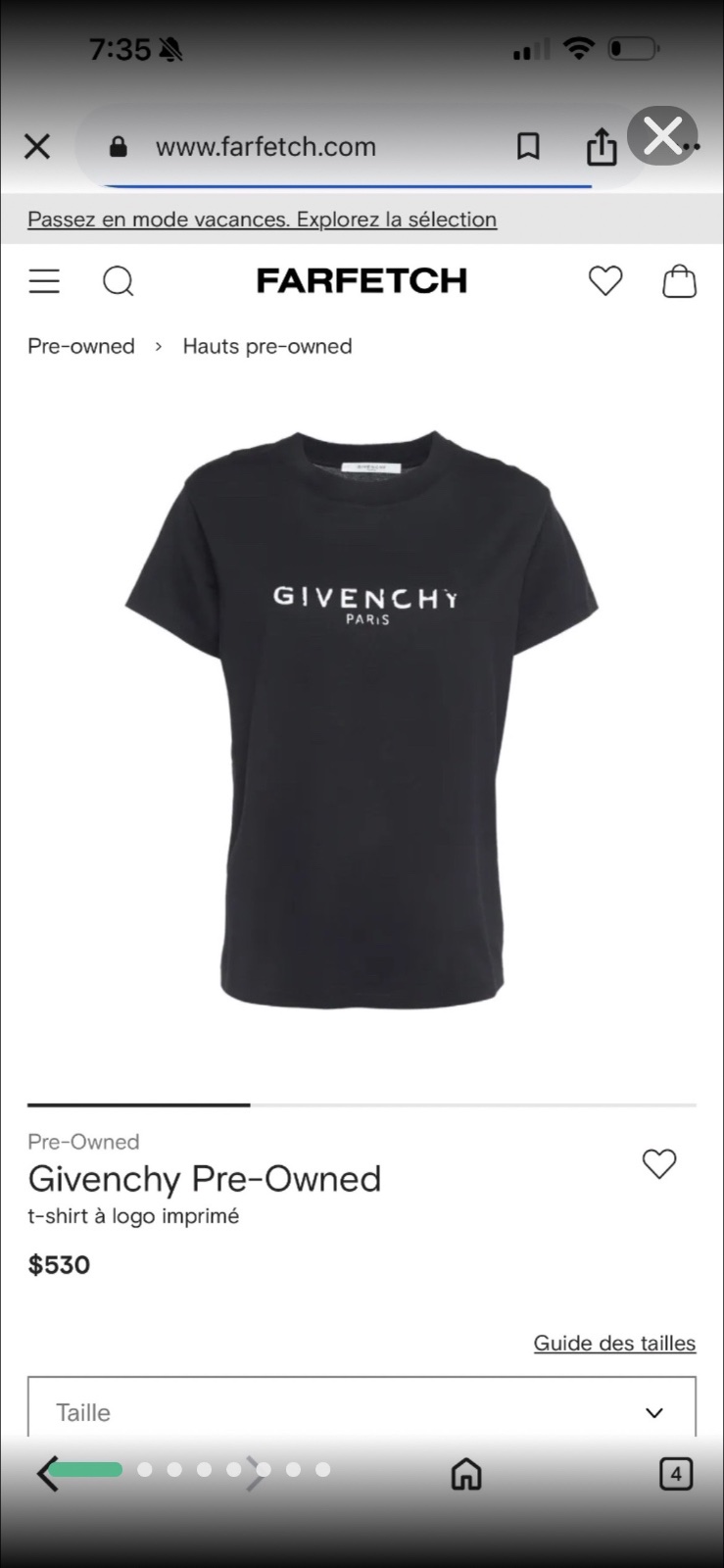 T-shirt Givenchy Paris noir arbore un logo blanc contrastant imprimé sur la poitrine