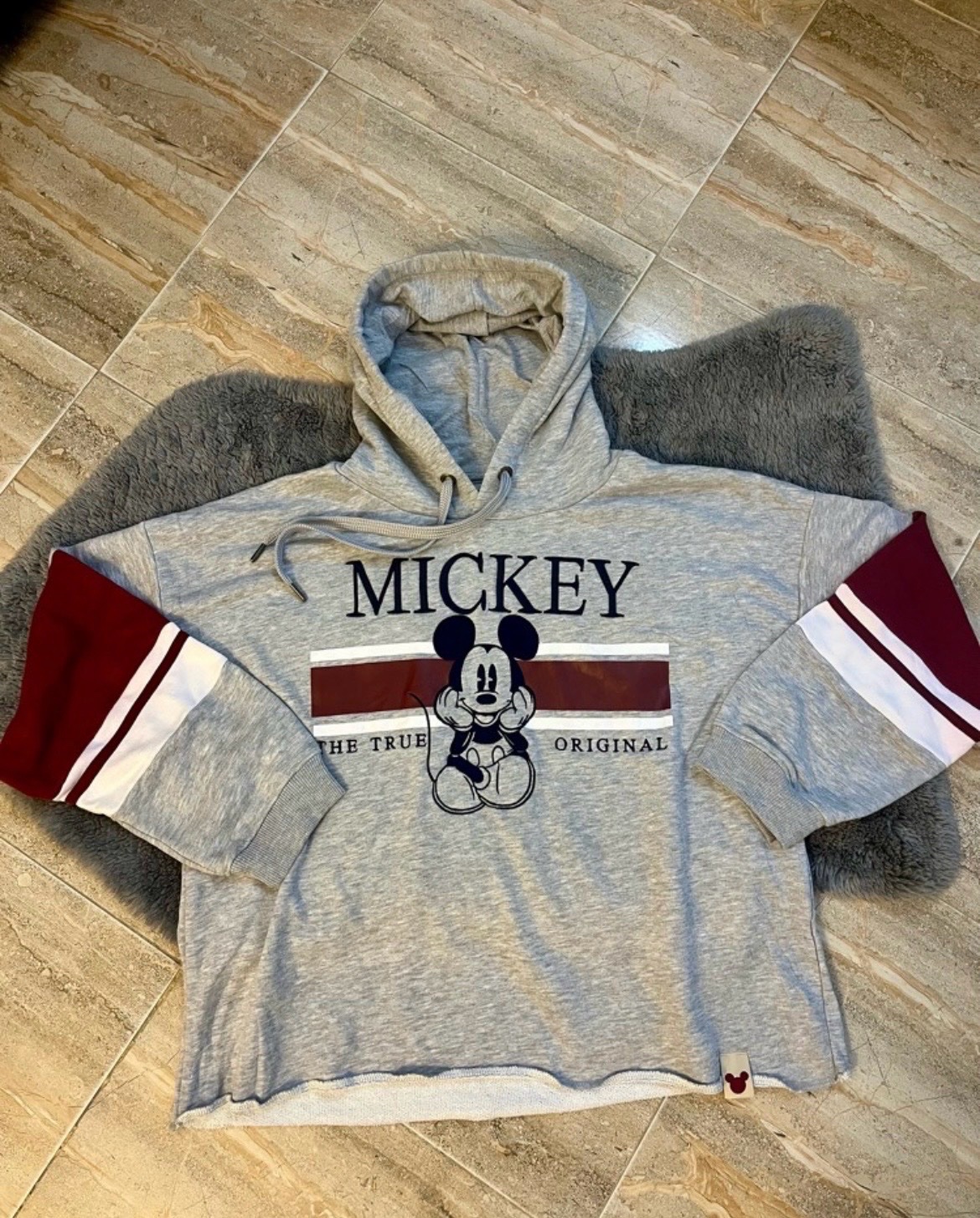 Sweat à capuche Disney Neuf "MICKEY THE TRUE ORIGINAL"