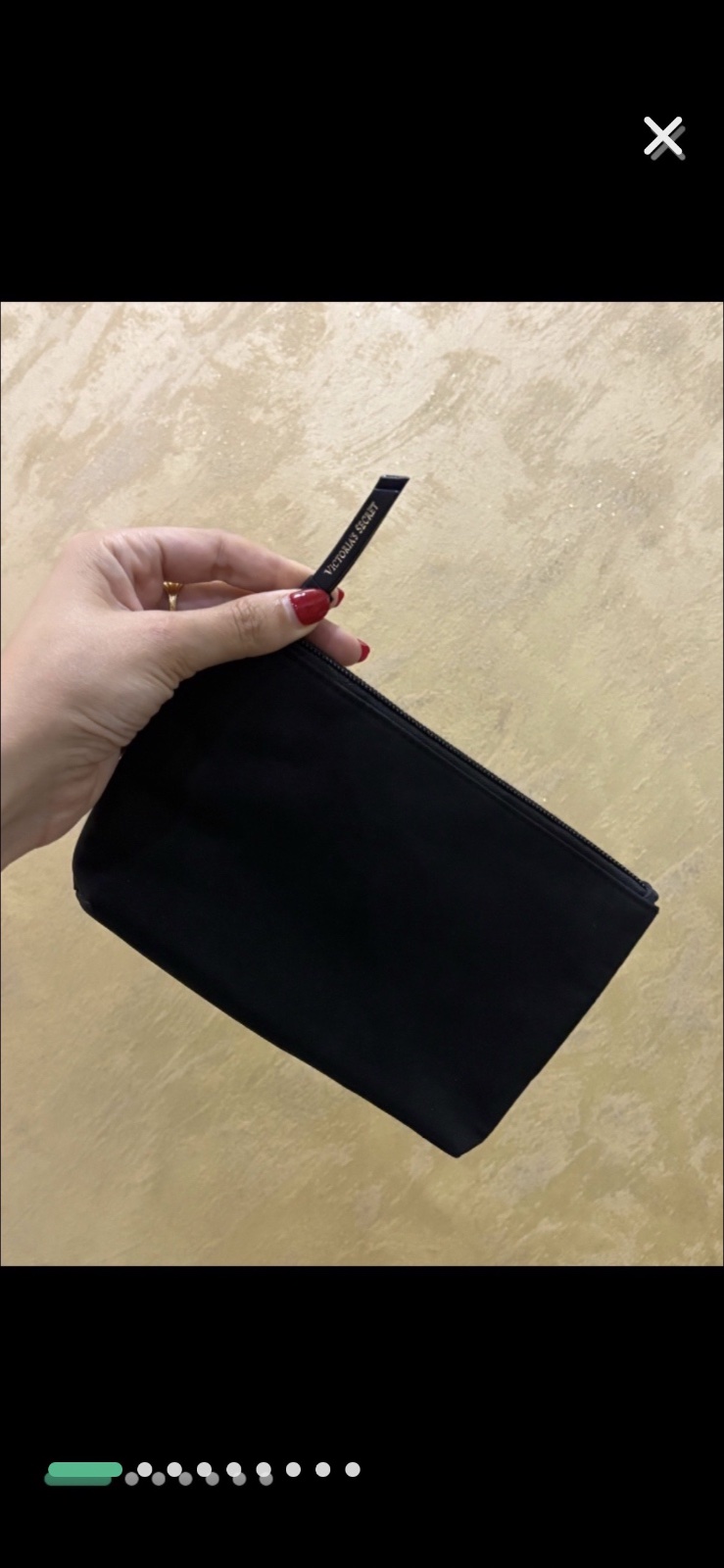 Trousse Victoria's Secret noire authentique neuve