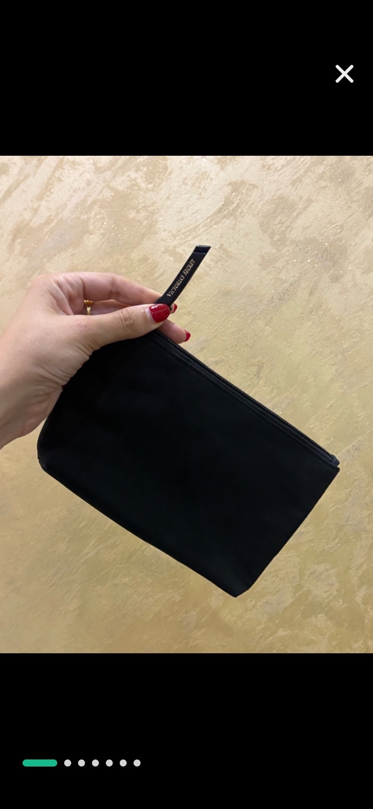 Trousse Victoria's Secret noire authentique neuve