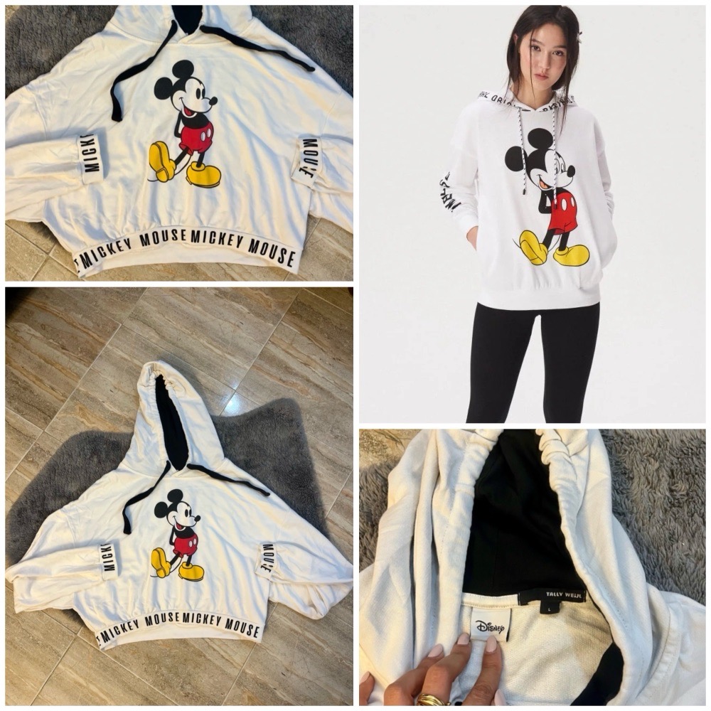 Sweat à capuche blanc Disney neuf