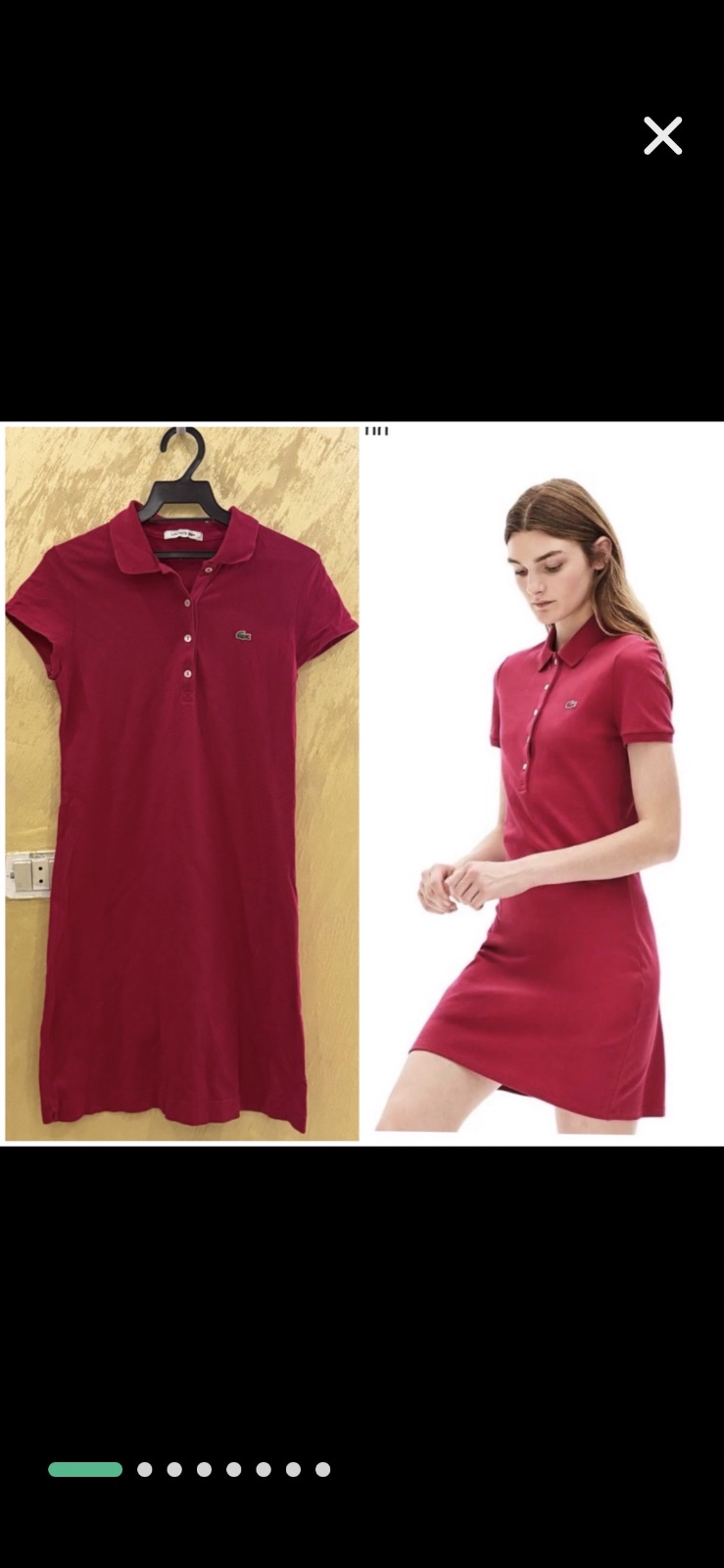 Robe Polo Lacoste en piqué de coton stretch