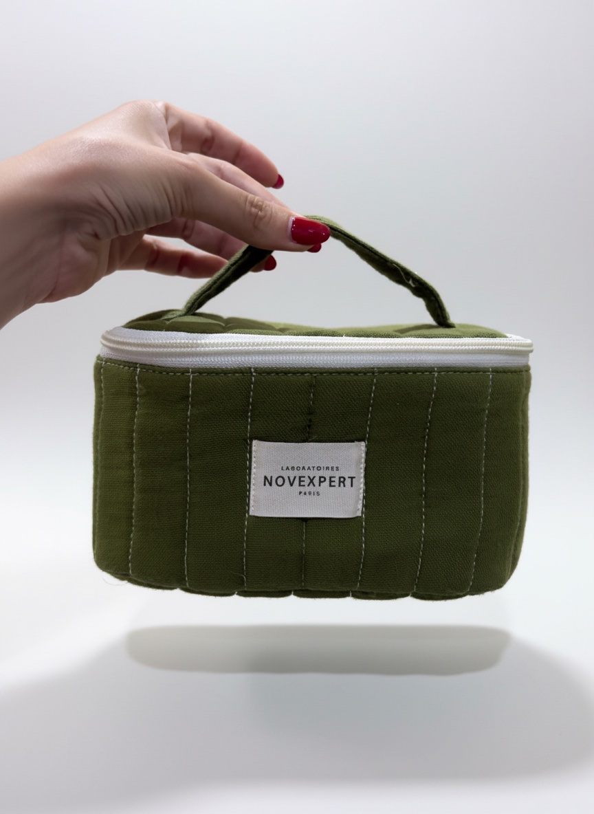 Je vide une Trousse verte neuve de la marque Novexpert jamais utilisée