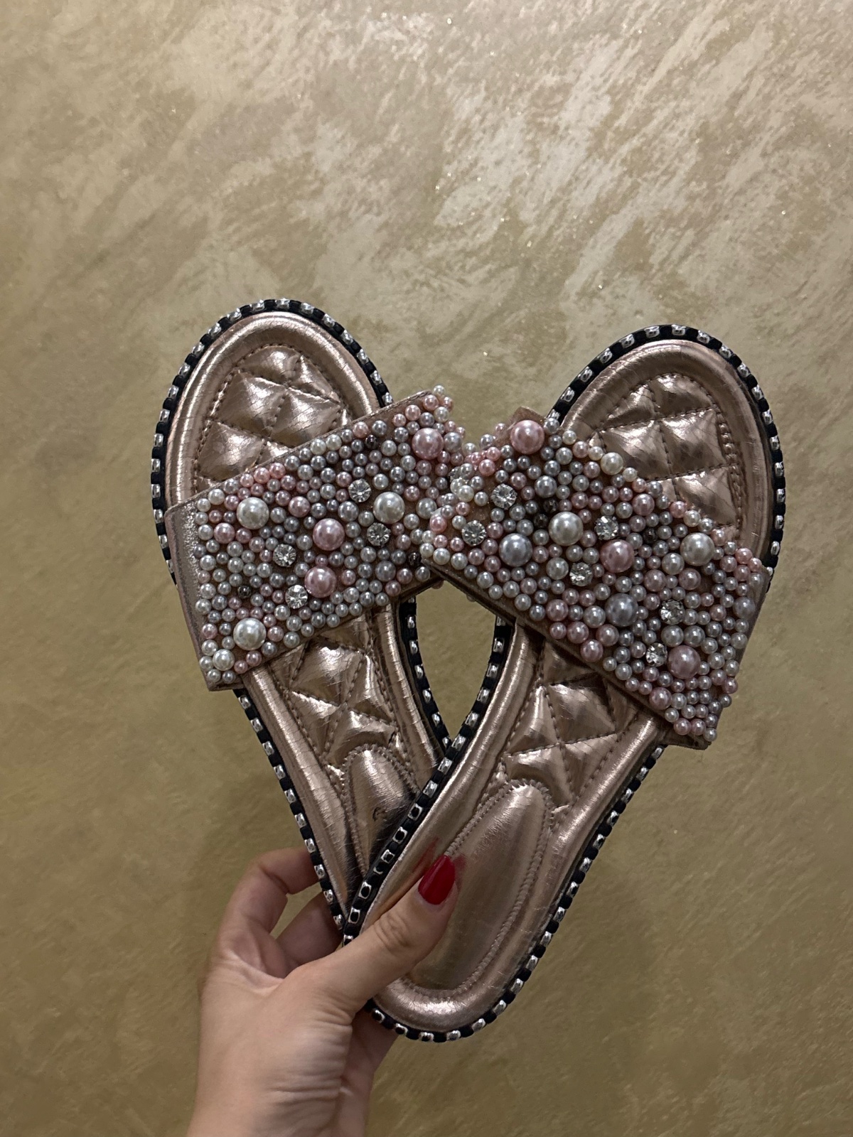 Mules Stud Diamante