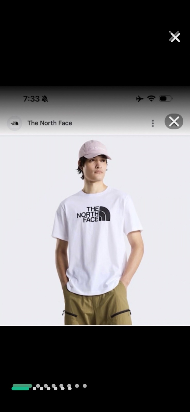T-shirt The North Face Easy de couleur blanche avec un logo imprimé État neuf 
