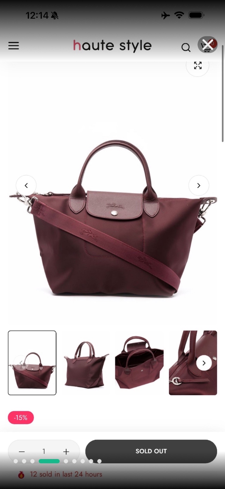 Longchamp bordeaux Le Pliage Neo Raisin