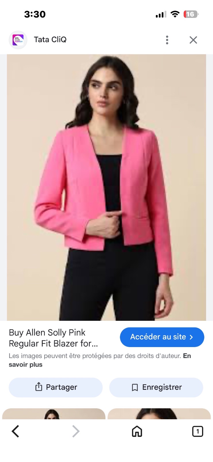 Blazer rose de la marque Flame Neuve