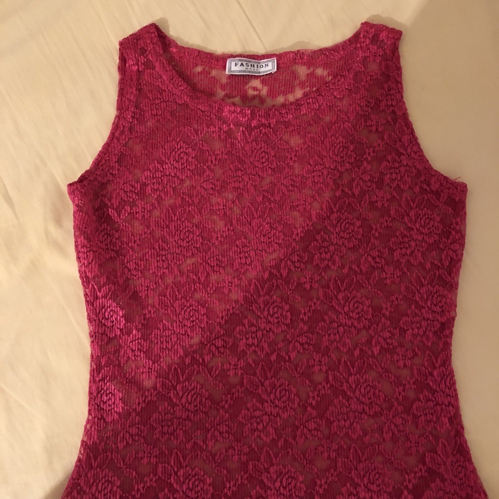 Cache maillot fushia