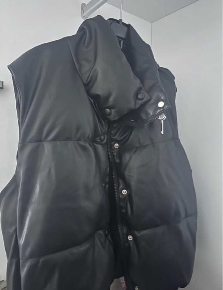 Veste sans manche cuir