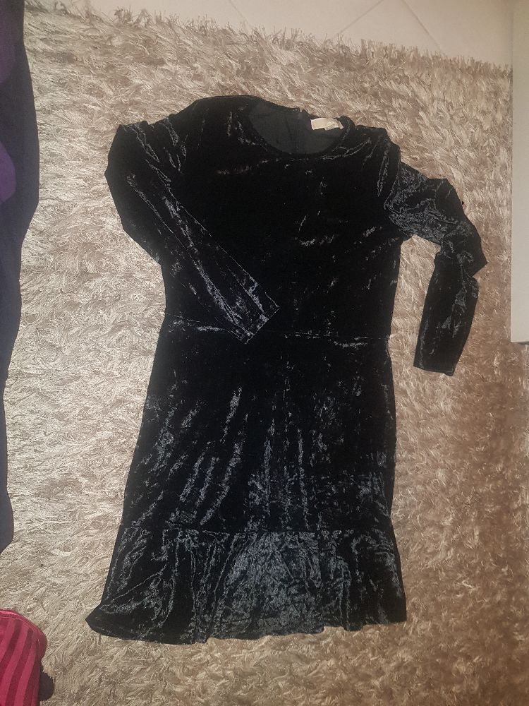 Robe velour noir MK