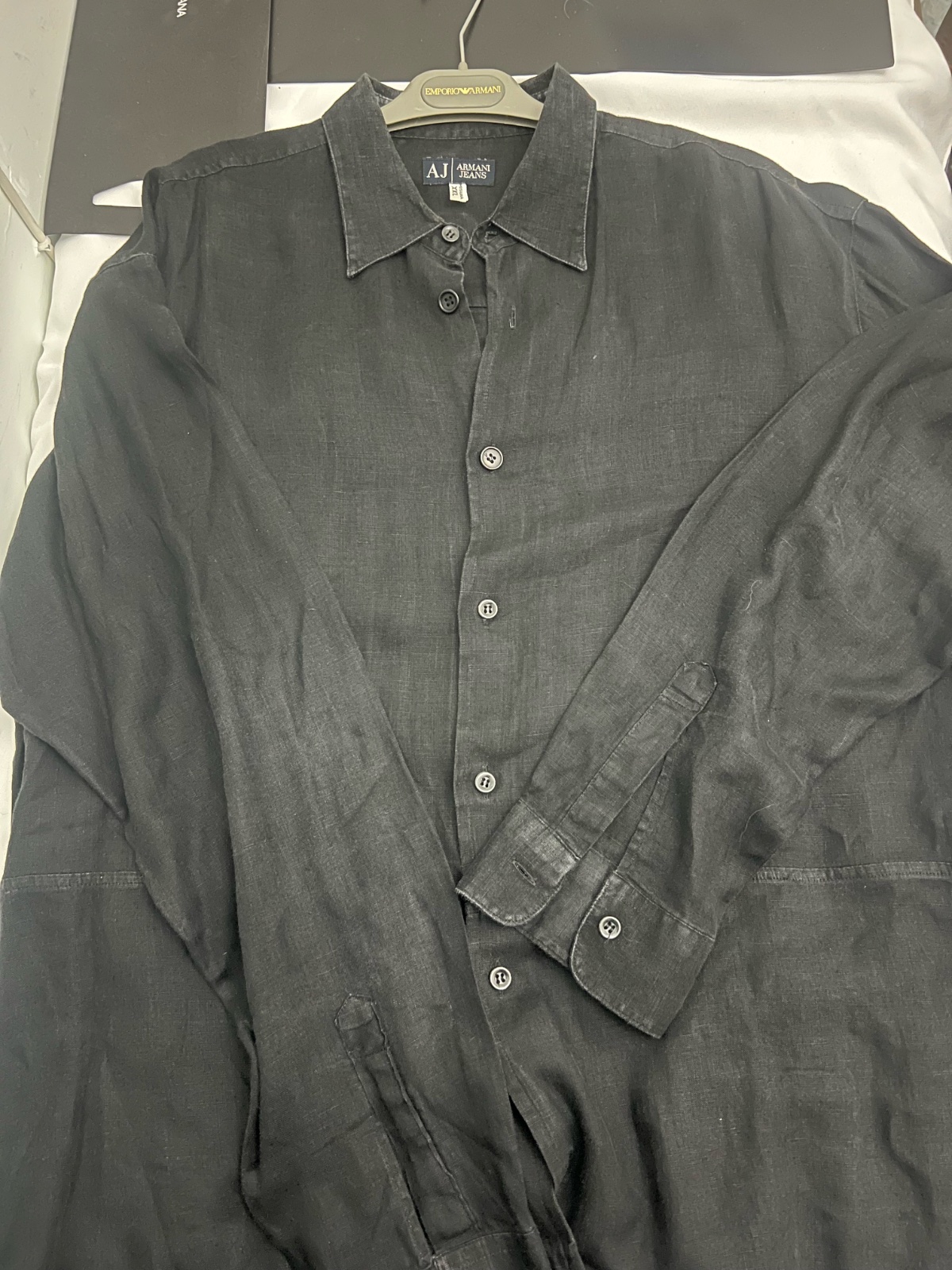 Chemise lin armani 
