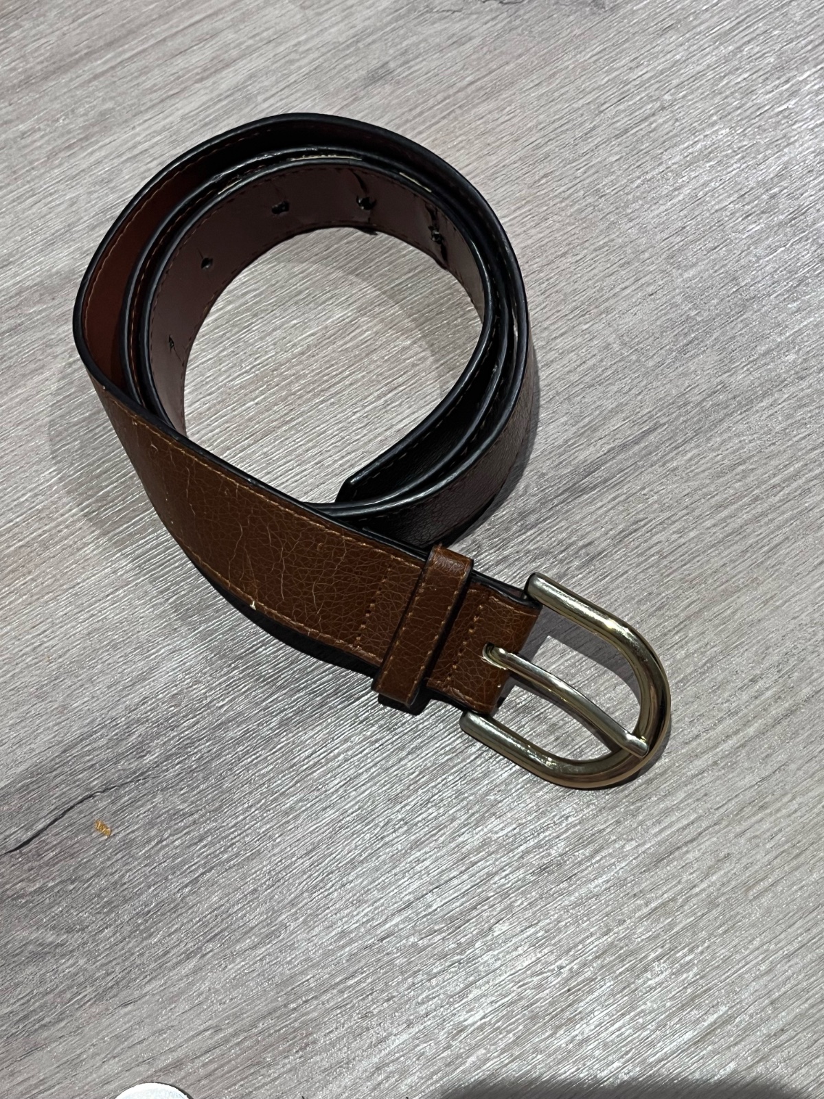 Ceinture marron en cuir H&M